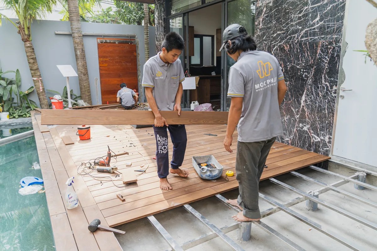 Wood flooring installation